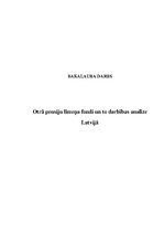 Diplomdarbs 'Otrā pensiju līmeņa fondi un to darbības analīze Latvijā', 1.