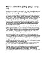 Eseja 'Mīlestība un naids Raiņa lugā "Jāzeps un brāļi"', 1.