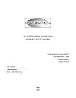 Konspekts 'Produkta raksturojums', 1.