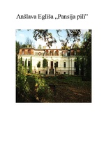 Konspekts 'A.Eglītis "Pansija pilī"', 1.