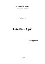 Referāts 'Lidosta "Rīga"', 1.