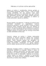 Eseja 'Mākslas un kultūras nozīme sabiedrībā', 1.