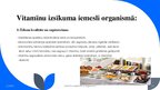 Prezentācija 'Prezentācija "Vitamīnu ietekme uz organismu"', 14.