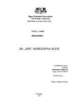 Referāts 'SIA „Eris” mārketinga plāns', 1.