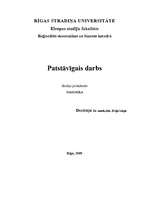 Referāts 'Ceļošanas tendences un cilvēku maksātspēja', 1.