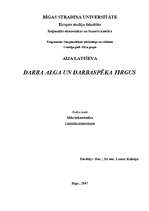 Konspekts 'Darba alga un darbaspēka tirgus', 1.