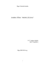 Referāts 'Modulācijas', 1.