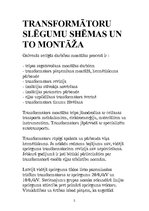 Paraugs 'Transformatoru slēguma shēmas un to montāža', 2.