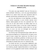 Eseja 'Analyse von J.W.Goethe "Die Leiden des jungen Werthers"', 1.