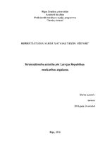 Referāts 'Krimināltiesību attīstība pēc Latvijas Republikas neatkarības atgūšanas', 1.