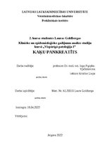 Referāts 'Kaķu pankreatīts', 1.