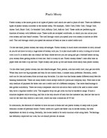 Eseja 'Plastic Money', 1.