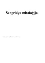 Referāts 'Sengrieķu mīti', 1.