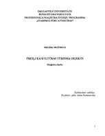 Diplomdarbs 'Preiļi kā kultūras tūrisma objekts', 1.