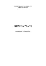 Biznesa plāns 'Biznesa plāns restorānam', 1.