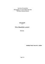 Konspekts 'Nīčes filosofiskie uzskati', 1.