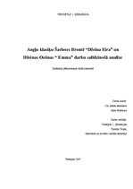 Referāts 'Angļu klasiķu Š.Brontē darba "Džeina Eira" un Dž.Ostinas darba "Emma" salīdzinoš', 1.