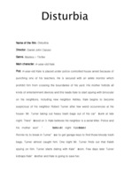 Eseja 'Film Review "Disturbia"', 1.