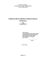 Eseja 'Krimināllikuma jēdziens. Krimināllikuma struktūra', 1.