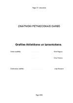 Referāts 'Grafikas attīstība un izmantošana', 1.