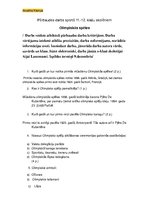 Konspekts 'Jautājumi un atbildes par Olimpiskajām spēlēm', 1.