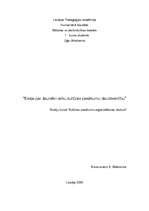 Eseja 'Eseja par Jaunāko laiku kultūras pasākumu daudzveidību', 1.