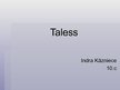Prezentācija 'Taless', 1.