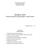 Paraugs 'Statiski nenoteicama rāmja aprēķins ar spēku metodi', 1.