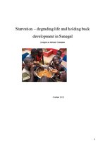 Referāts 'Starvation - Degrading Life and Holding Back Development in Senegal', 1.