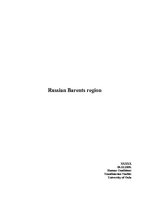 Referāts 'Russian Barents Region', 1.
