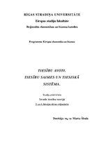 Konspekts 'Tiesību avoti. Tiesību saimes un tiesiskā sistēma', 1.