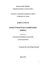 Konspekts 'Psihes struktūras teorētiskie modeļi', 1.