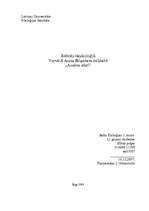 Referāts 'Vecvārdi Annas Brigaderes daiļdarbā "Anneles stāsti"', 1.