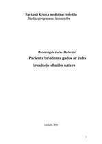 Konspekts 'Uzturs pacientiem brieduma gados ar žults izvadceļu slimību', 1.