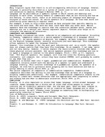 Eseja 'Discuss the Definition of Language and the Linguistic Concepts of Competence and', 1.