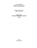 Biznesa plāns 'Sabiedrība ar ierobežotu atbildību "Višķi"', 1.