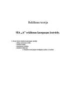 Konspekts 'SIA "A" reklāmas kampaņas izstrāde', 1.