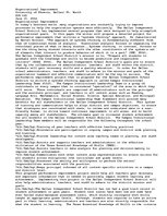 Eseja 'Organizational Improvement', 1.