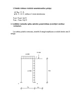 Konspekts 'Statiski nenoteicama rāmja aprēķins ar spēku metodi', 3.