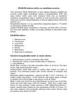 Referāts 'CD-ROM iekārtas uzbūve un rakstīšanas metodes', 1.
