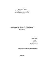 Eseja 'Analysis of R.Graves’s “The Shout”', 1.