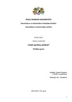 Paraugs 'Ievads operāciju pētīšanā', 1.