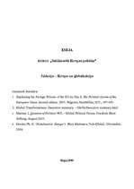 Konspekts 'Eiropa un globalizācija', 1.