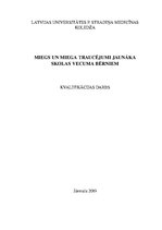 Diplomdarbs 'Miegs un miega traucējumi jaunākā skolas vecuma bērniem', 1.