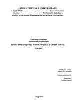 Paraugs 'Ekonomiska prognozēšana', 1.