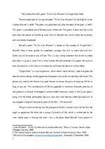 Eseja 'The Andrew Marvell's Poem "To His Coy Mistress" as Carpe-Diem Poem', 1.