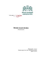 Konspekts 'Otrais praktiskais darbs metāla konstrukcijās', 1.