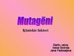 Prezentācija 'Mutagēni: ķīmiskie faktori', 1.