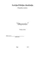 Referāts 'Depresija', 1.