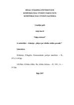 Konspekts 'Idejas par cilvēka sūtību pasaulē', 1.